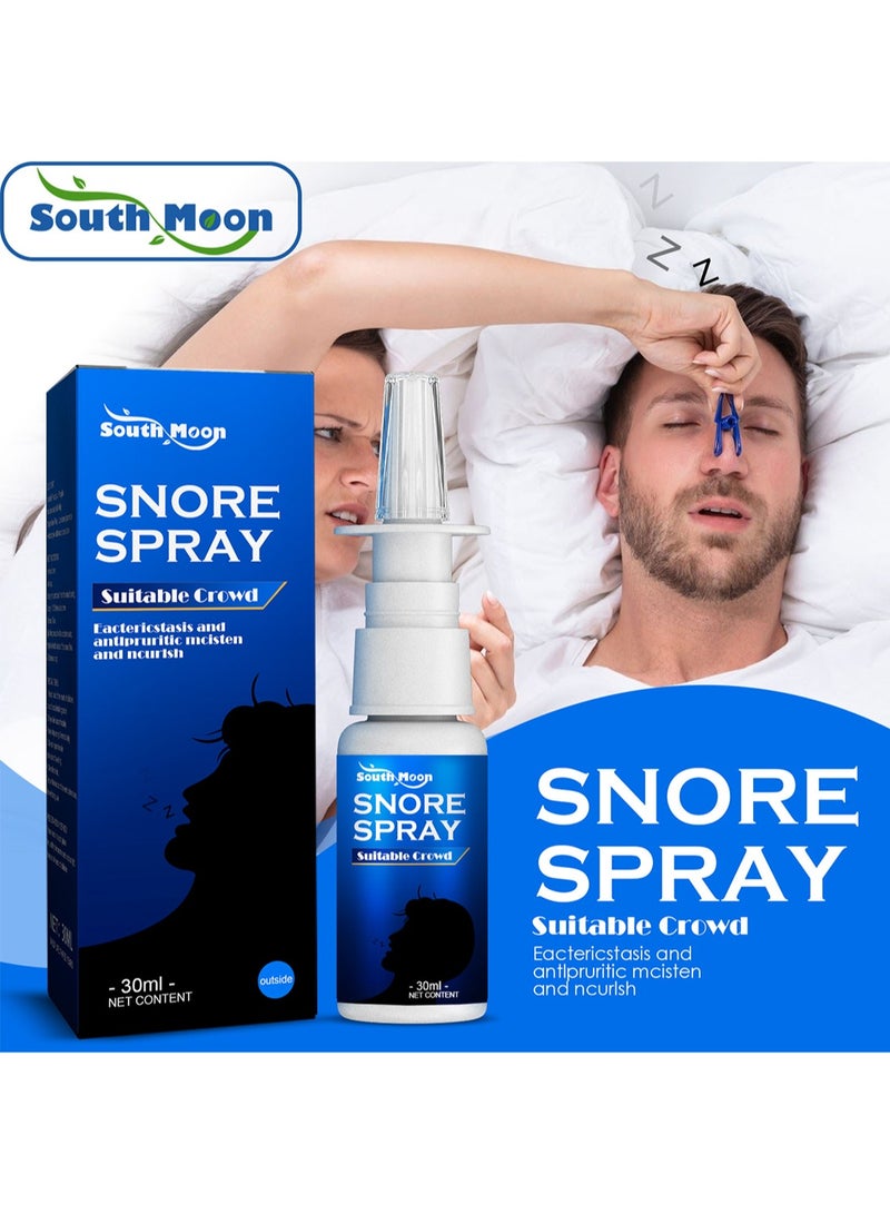 SOUTH MOON Snore Spray Natural Preservative Free Sterile Herb Sleep Snoring Spray 30ml  - Image 1