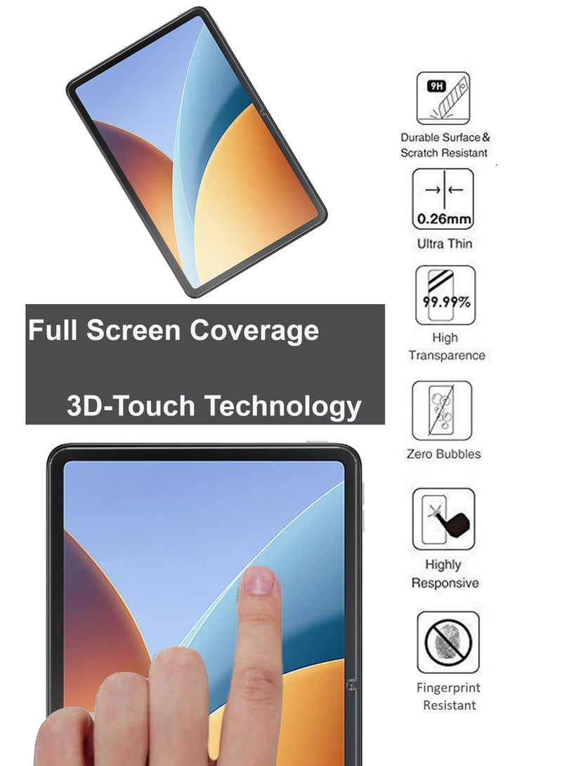 REWO Xiaomi Redmi Pad 2 - 9.7 Inches Tempered Glass Screen Protector – High Transparency, Delicate Touch, Anti-Explosion, Smooth Arc Edges, Easy Installation Screen Protector - Image 4