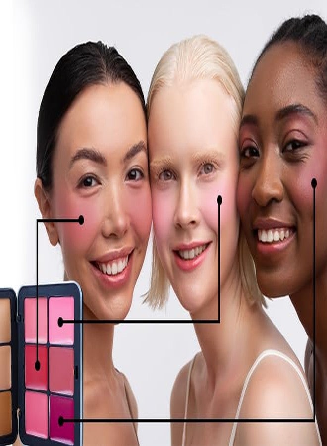 Joyeee Makeup Blush Palette + Cream Contour Palette Kit, with 11 Pcs Complete Makeup Brushes, Contouring Concealer Palette for Medium Dark Skin to Conceals Dark Circles, Redness, Acne, Blemish - Image 2