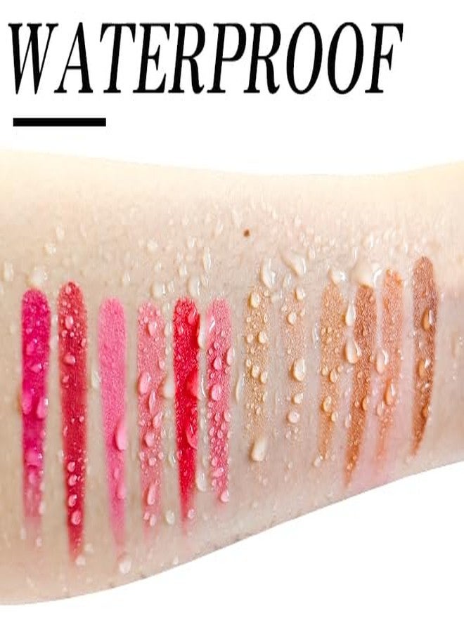 Joyeee Makeup Blush Palette + Cream Contour Palette Kit, with 11 Pcs Complete Makeup Brushes, Contouring Concealer Palette for Medium Dark Skin to Conceals Dark Circles, Redness, Acne, Blemish - Image 4