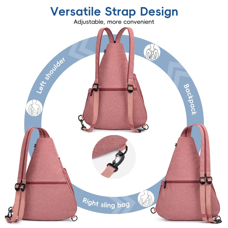 KAVIGOR Pickleball Bag, 7 Pockets & Upgraded Zippers, Lightweight Sling Bag with Detachable Strap & Water-Resistant Pocket - Image 4