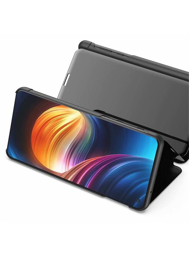 S-TOP Case For Samsung Galaxy A53 5G Plated Mirror Flip Leather Case with Holder - Image 4