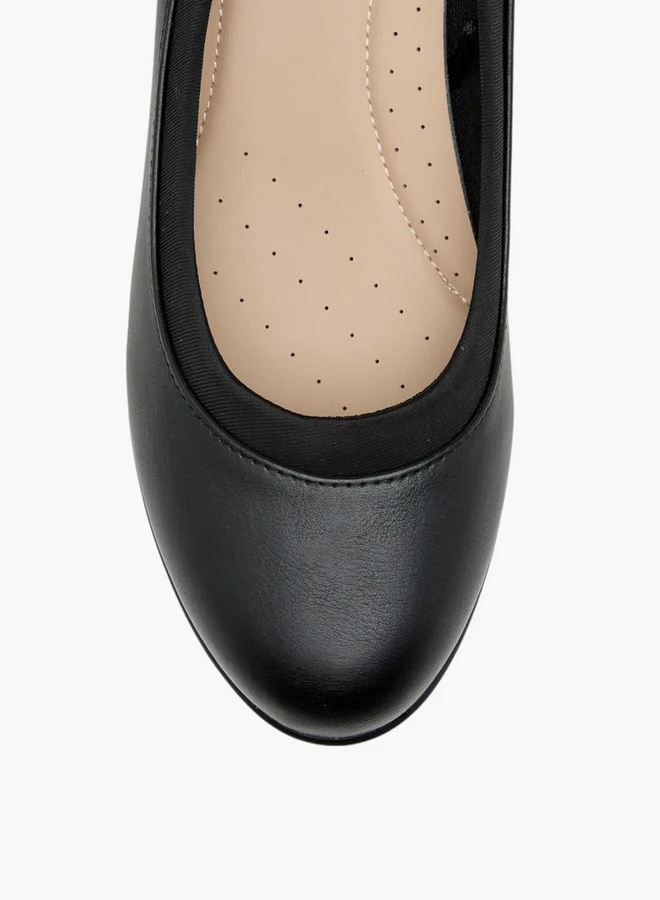 Flora Bella By Shoexpress Solid Slip-On Comfort Shoes with Wedge Heels