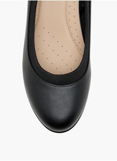 Flora Bella By Shoexpress Solid Slip-On Comfort Shoes with Wedge Heels  - Image 4