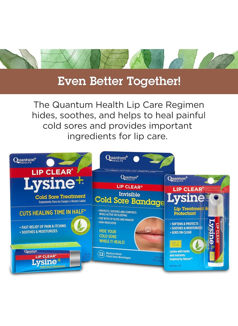 Quantum Quantum Health Lip Clear Lysine Cold Sore TreatmentFast Relief of Pain and ItchingCuts Healing Time in Half 025 Ounce Pack of 4  - Image 5