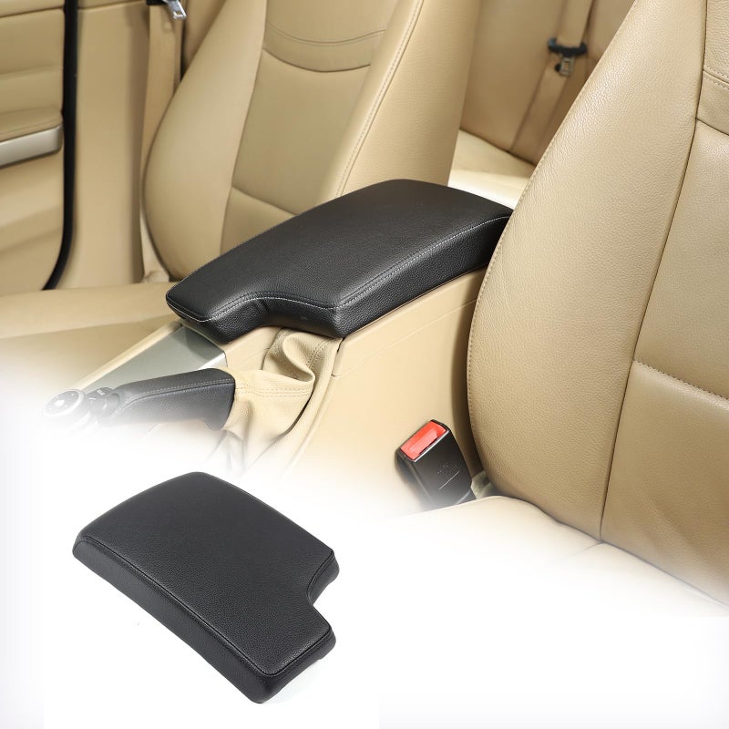 TINKI Car Armrest Box Cover for BMW 3 Series E90 E91 E92 E93 20062012 ABS Leather Center Console Cover for 318i 320i 323i 325i 328i 330i 335i Accessory Organizer Protector Black - Image 2
