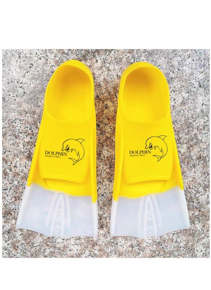 زعانف قصيرة للتدريب على السباحة من السيليكون ، أصفر / أبيض، Size XL (42-44) - pzsku/ZFBEB732363A7782EE6B9Z/45/_/1692198897/46830831-e389-43a2-aad3-e6e0e838f1e0