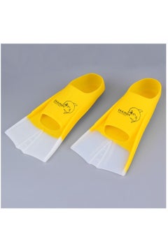 Silicone Swim Training Short Fins, Yellow/White, Size XL (42-44) - pzsku/ZFBEB732363A7782EE6B9Z/45/_/1692198898/aac66068-d432-4e00-9ae7-e8753f247365