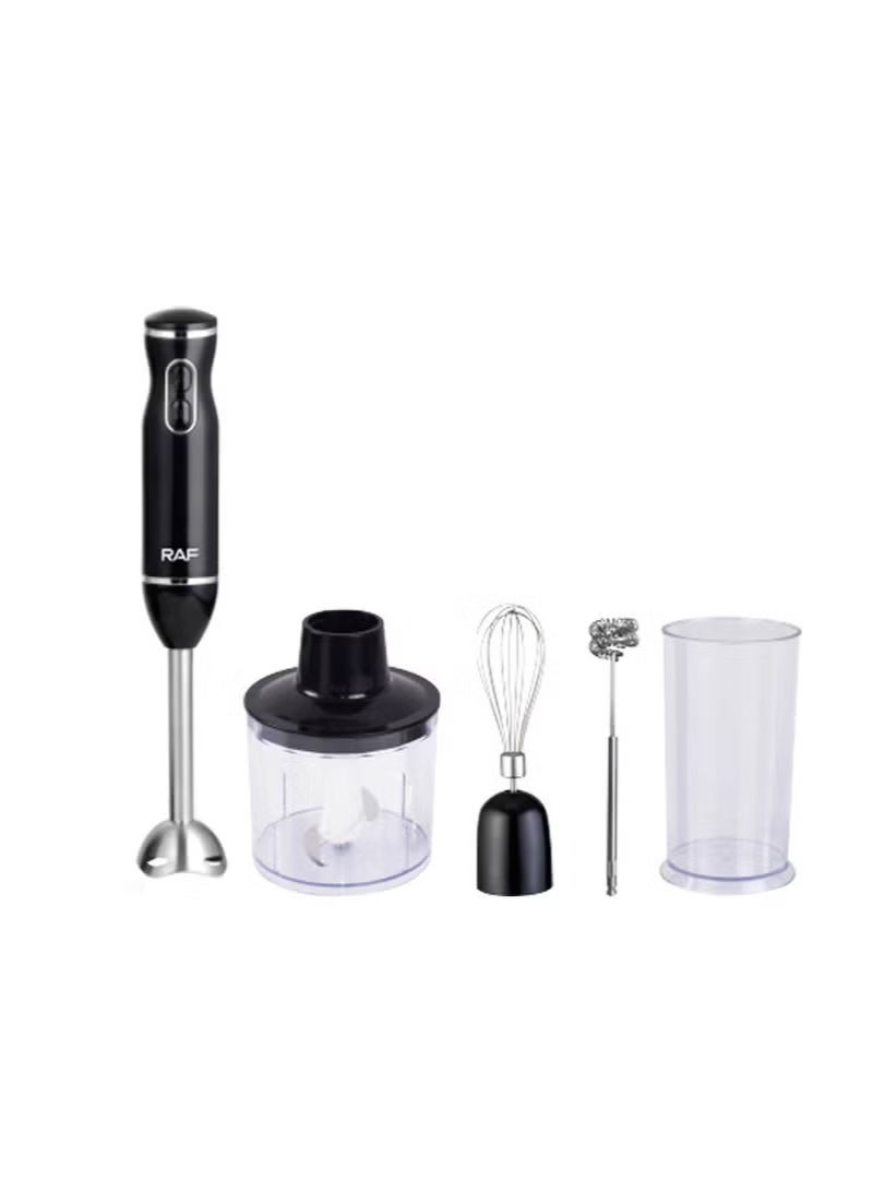 RAF Multifunctional Blender Set 5 in 1 400W Stainless Steel Turbo Speed Food Processor Milk Frother & More - Image 1
