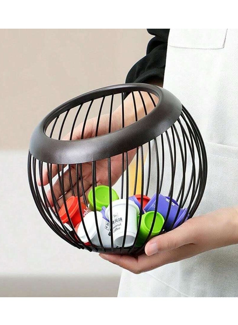 Fruit And Snack Coffee Capsule Storage Basket, Coffee Capsule Rack, Coffee Supplies For Storing And Organizing Coffee Pods, Kitchen Organizers And Storage - Image 3