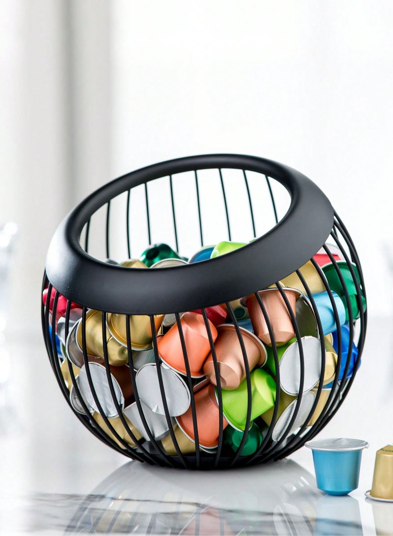 Fruit And Snack Coffee Capsule Storage Basket, Coffee Capsule Rack, Coffee Supplies For Storing And Organizing Coffee Pods, Kitchen Organizers And Storage - Image 5