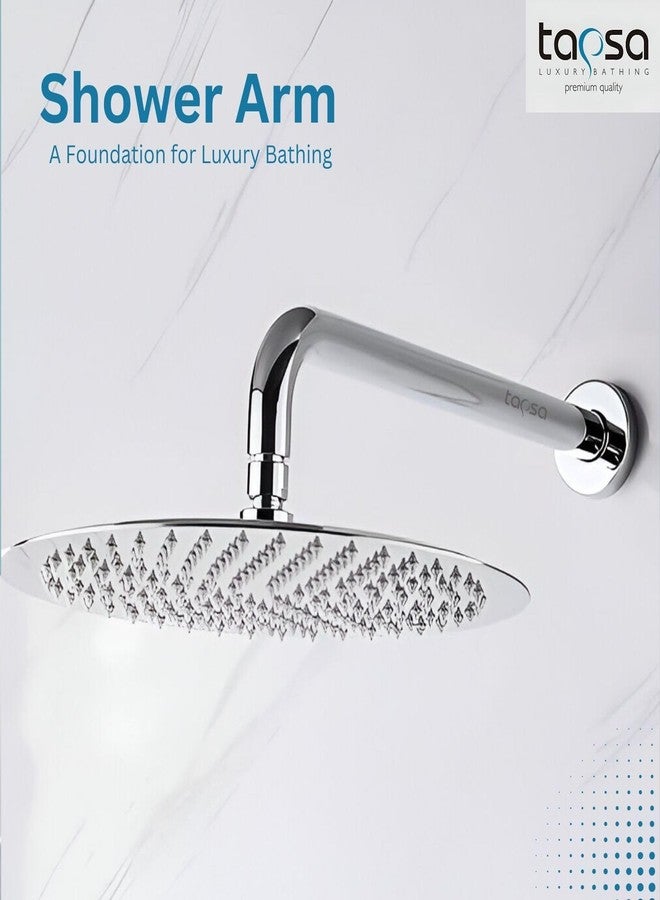 TAPSA LUXURY BATHING Tapsa 304 Stainless Steel 24 Inch Round Arm|Shower Rod For Shower(Set of 1) Shower Head - Image 4