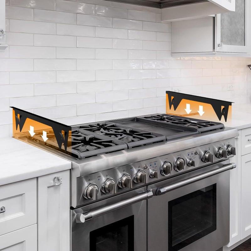 ItsNio Stove Gap Covers Stainless Steel -Length 23.4" Width 0.79",Stove Gap Filler, Oven Gap Filler, Oven Side Gap Filler, Range Trim Kit, Heat Resistant and Easy to Clean, Black(2PCS) - Image 4