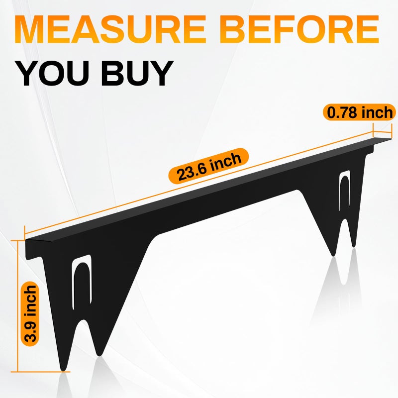 ItsNio Stove Gap Covers Stainless Steel -Length 23.4" Width 0.79",Stove Gap Filler, Oven Gap Filler, Oven Side Gap Filler, Range Trim Kit, Heat Resistant and Easy to Clean, Black(2PCS) - Image 2