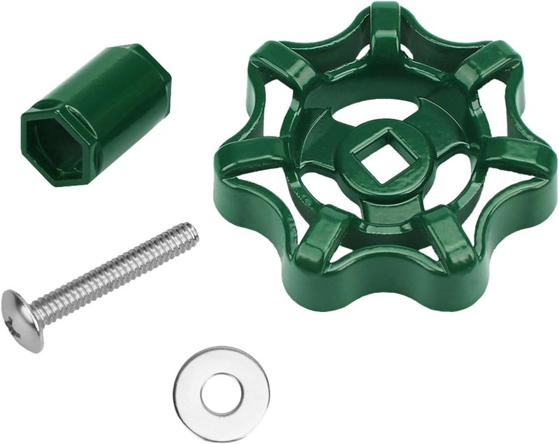 VIDABTE Outdoor Faucet Water Spigot Handle, Hose Bib Round Wheel Handle Replacement Compatible with Danco 10006, 10006 Outdoor Spigot (0.26'' Square Stem) - Image 2