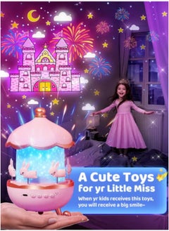 JAJEEK Star Projector Night Light for Kids – 360° Rotating Ceiling Projector with 21 Color Modes, 15 Film Themes & 10 Music Tracks | Remote Control Galaxy Light for Boys & Girls Ages 1–9 | Soothing Nursery Light for Sleep & Play  - Image 4