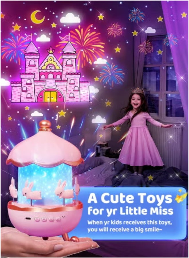 JAJEEK جهاز عرض النجوم ليلاً للأطفال – جهاز عرض سقف دوار بزاوية 360° مع 21 وضعية لون، 15 موضوع فيلم و10 مقاطع موسيقية | ضوء مجرة يتحكم فيه عن بُعد للأولاد والبنات من عمر 1–9 | ضوء مهد مهدئ للنوم واللعب - Image 4