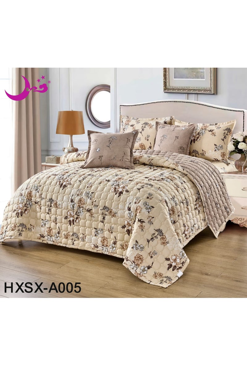 مون طقم لحاف نفر مفرش مكون من 4 قطع بوليستر لحاف مقاس170 في 220سم