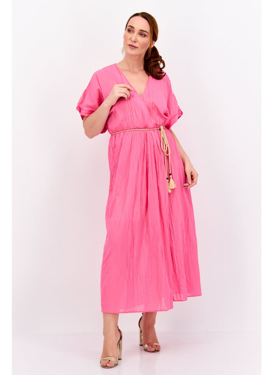 Scotch & Soda Women Solid Maxi Dress, Pink  - Image 1