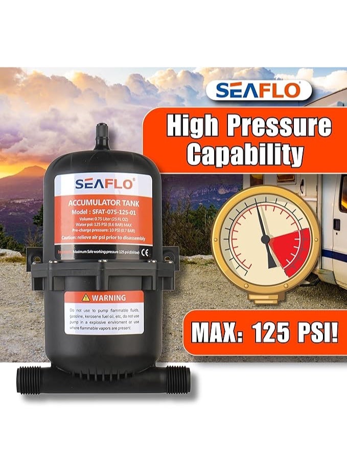 Seaflo Pressurized Accumulator Tank 0.75/1L - Image 5
