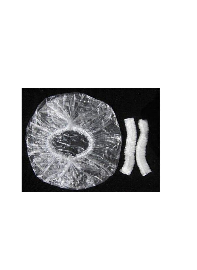 بروماس 25 قطعة قبعة استحمام للاستعمال مرة واحدة، قبعة استحمام، غطاء بلاستيكي للشعر - Image 2