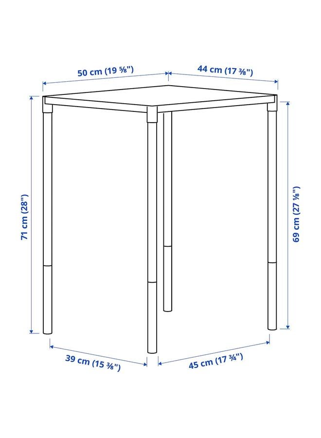 erorex Table, outdoor, white, 50x44 cm - Image 5
