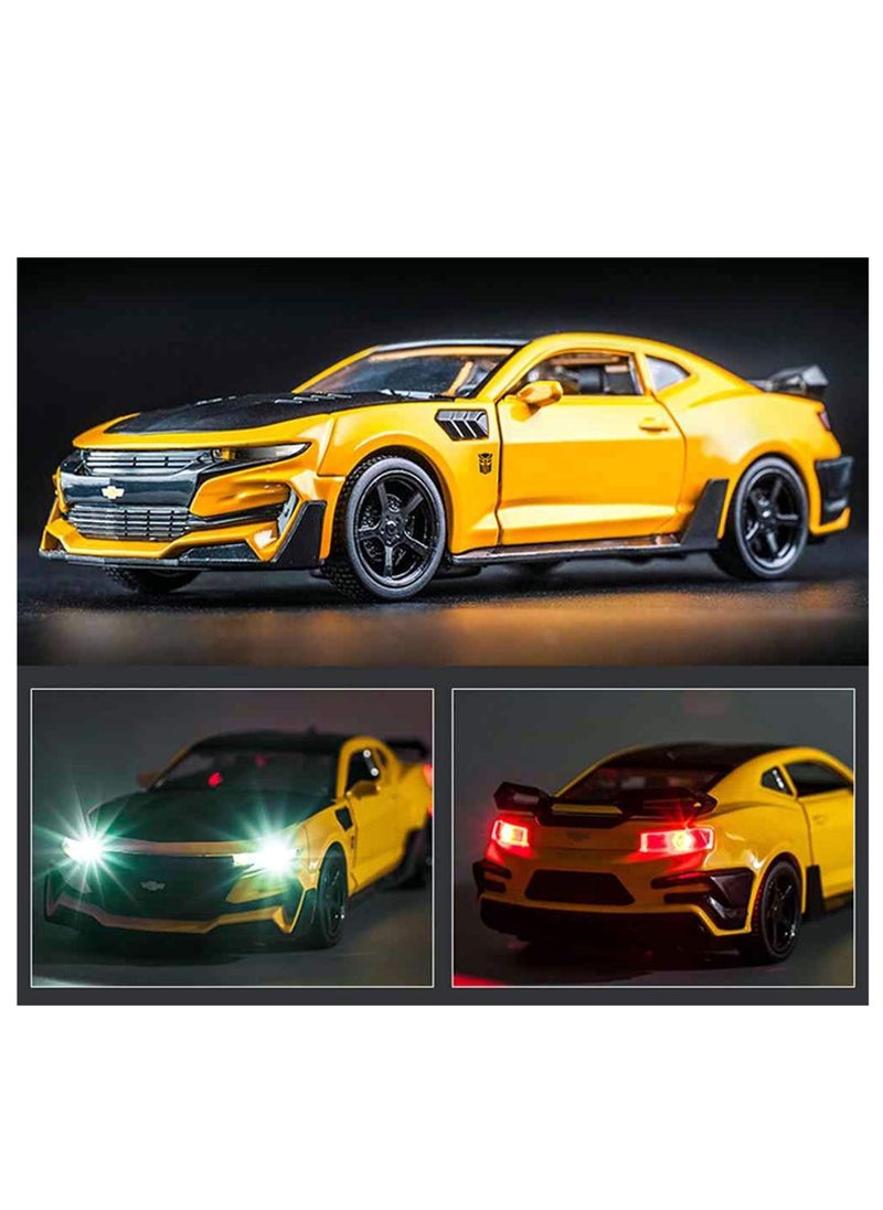 Generic - Die-Cast Metal 1:32 Scale (Chevrolet Camaro) with Openable Doors and Pull Back Action, Lights And Music - Image 1