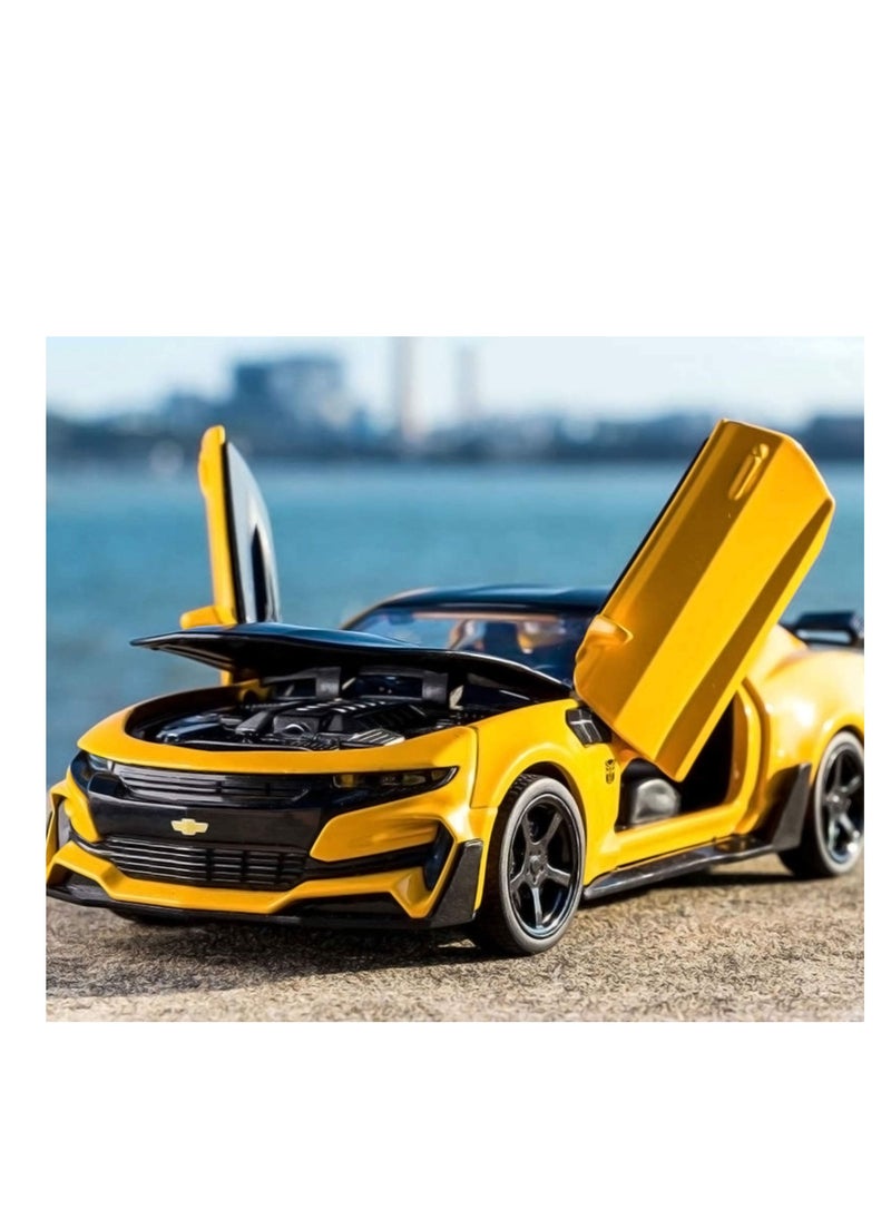 Generic - Die-Cast Metal 1:32 Scale (Chevrolet Camaro) with Openable Doors and Pull Back Action, Lights And Music - Image 1