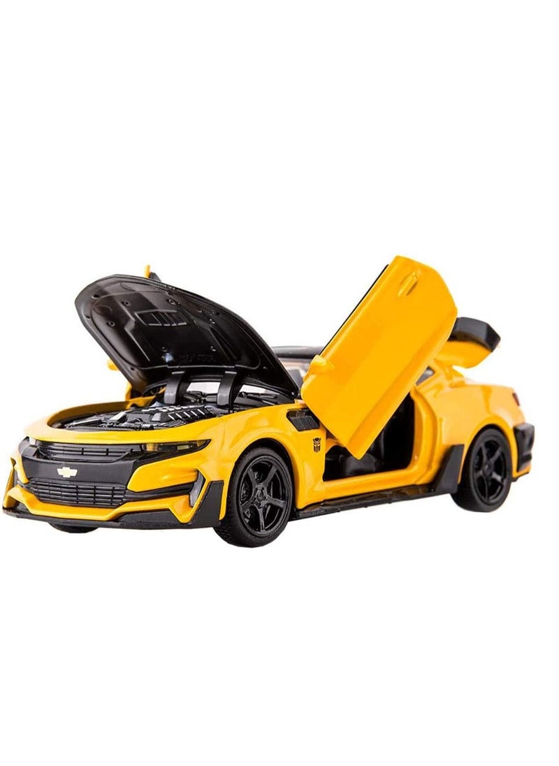 Generic - Die-Cast Metal 1:32 Scale (Chevrolet Camaro) with Openable Doors and Pull Back Action, Lights And Music - Image 1
