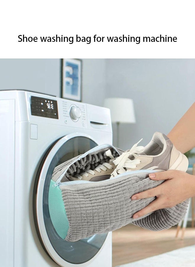 2 Pack Shoe Washing Bag for Washing Machine, Laundry Shoe Bag For Washer and Dryer, Portable Reusable Shoe Care Bag for All Shoe Types and Sizes - Image 4