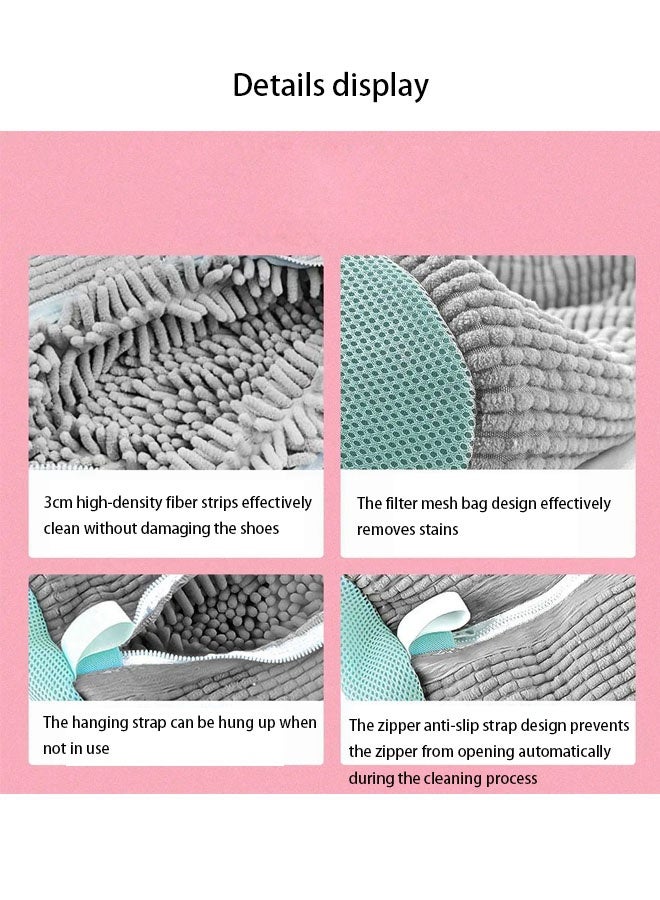 2 Pack Shoe Washing Bag for Washing Machine, Laundry Shoe Bag For Washer and Dryer, Portable Reusable Shoe Care Bag for All Shoe Types and Sizes - Image 5