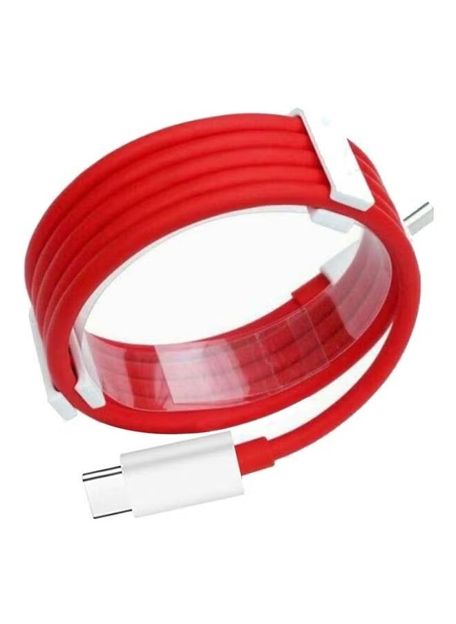 Raxoom 1 Pack of OnePlus Type-C to Type-C Cable â€“ Red, Fast Charging & Data Transfer - Image 5