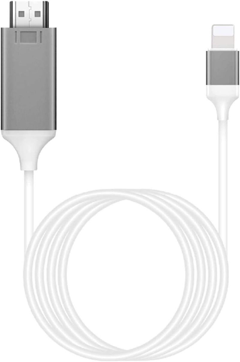 محول Lightning إلى HDMI معتمد من Apple MFi للهاتف إلى التلفزيون، متوافق مع iPhone وiPad، موصل شاشة متزامن يتصل مباشرة بـ HD TV/شاشة/بروجيكتور بدون حاجة إلى مصدر طاقة - Image 1