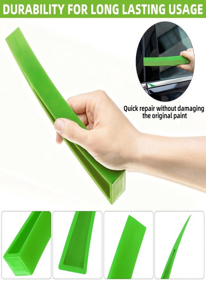 AUTODECO 4 Pieces Car Window Curved Dent Repair Kit Window Guard and Wedge (Green) - Image 3