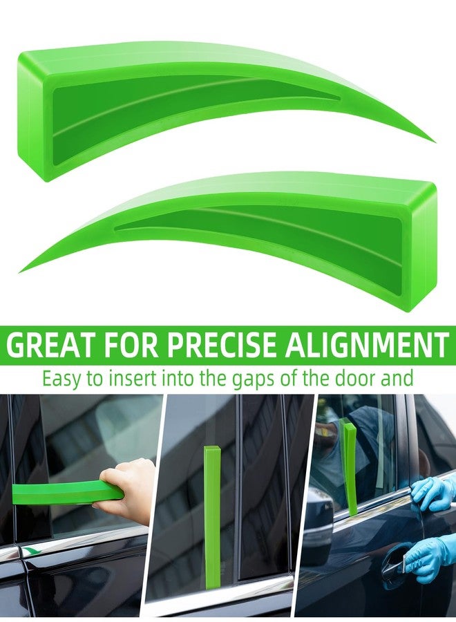 AUTODECO 4 Pieces Car Window Curved Dent Repair Kit Window Guard and Wedge (Green) - Image 4
