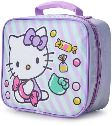 Fast Forward Hello Kitty Kids Lunch Box Insulated Lunch Bag Lunch Box Kids Girls Boys School Preschool Elementary Picnic Size One Size Hello Kitty Lavander - Image 3