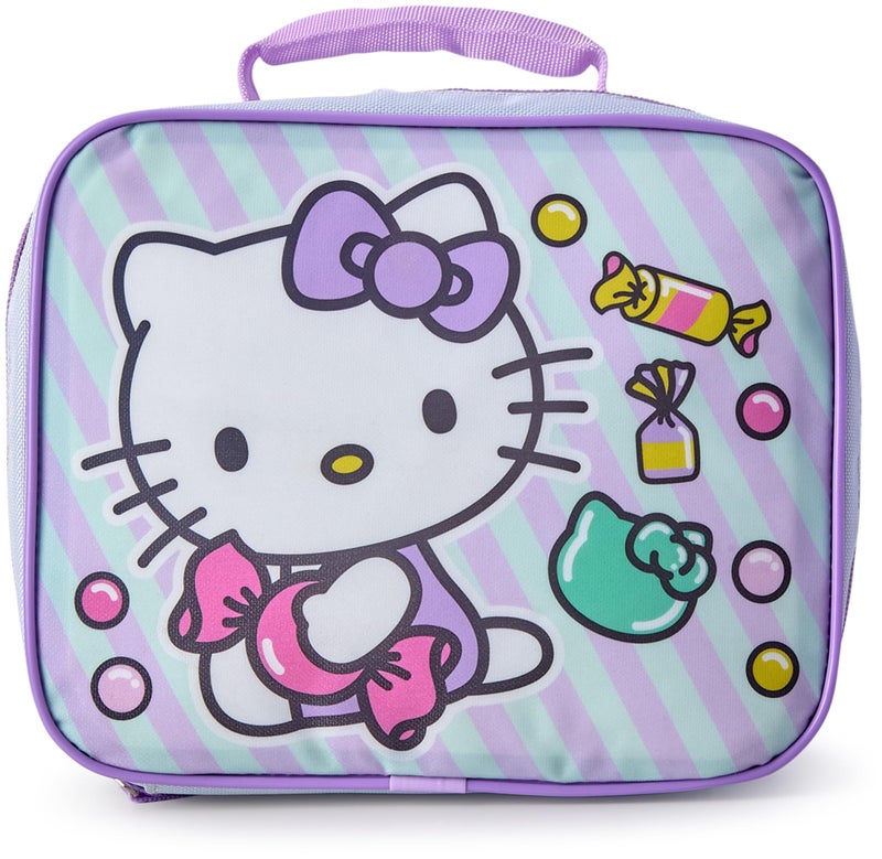 Fast Forward Hello Kitty Kids Lunch Box Insulated Lunch Bag Lunch Box Kids Girls Boys School Preschool Elementary Picnic Size One Size Hello Kitty Lavander - Image 2