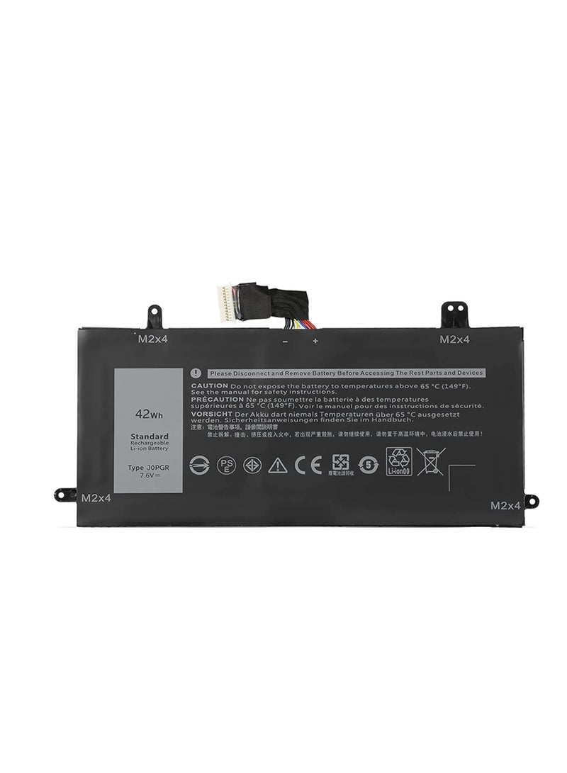 Terabyte REPLACEMENT 42Wh J0PGR Laptop Battery for Dell Latitude 12 5285 5290 2-in-1 T17G Series 0J0PGR JOPGR 0RDYCT RDYCT 0FTH6F FTH6F X16TW 0X16TW 1WND8 7.6V 5250mAh 4-Cell - Image 1