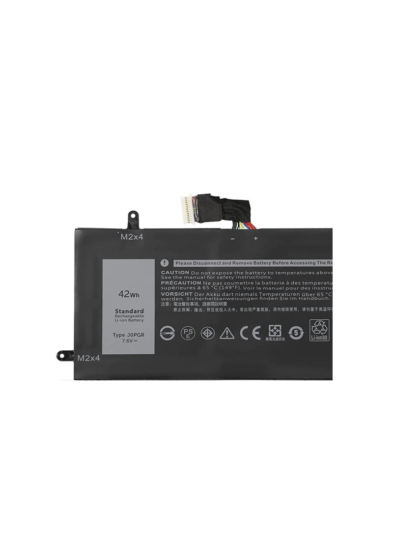 Terabyte REPLACEMENT 42Wh J0PGR Laptop Battery for Dell Latitude 12 5285 5290 2-in-1 T17G Series 0J0PGR JOPGR 0RDYCT RDYCT 0FTH6F FTH6F X16TW 0X16TW 1WND8 7.6V 5250mAh 4-Cell - Image 2