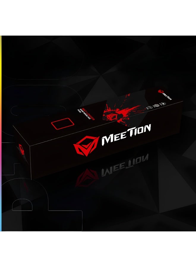 Meetion MT-P100 Extended Gaming Mouse Pad – Large Desk Mat with Anti-Fray Stitched Edges, Optimized Fabric Surface & Non-Slip Rubber Base for Precision Control - Image 4