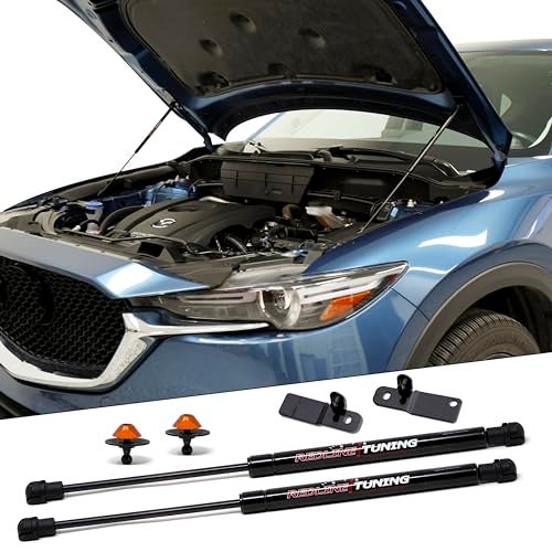 Redline Tuning 21-26012-02 Hood QuickLIFT Plus System Compatible with Mazda CX-5 2017+ (All Black Components) - Image 1