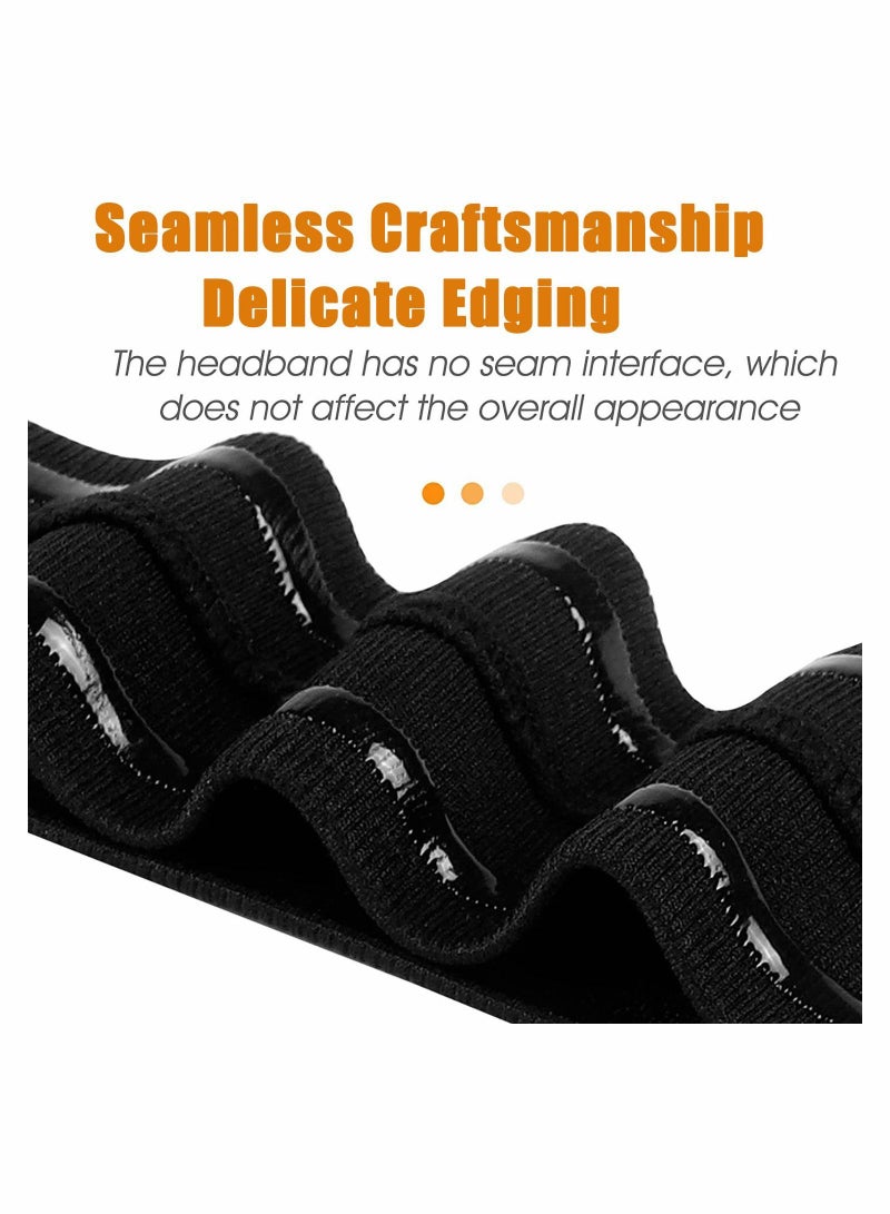 Loquat 2 Pack Sweat Bands Headbands for Men Women Elastic Headband Sports Sweatbands Athletic Stretchy Head Band Cycling Running Cross Fit Training Yoga Basketball - Image 5