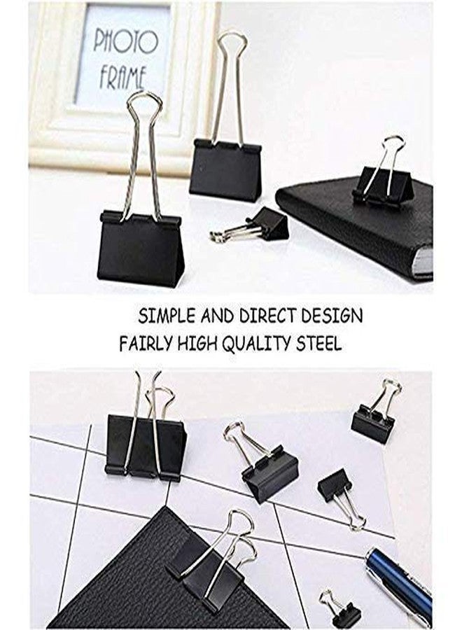 KANABEE 15 mm Black Small Paper Clips for Notes Letter, Papers,Binder Clamps in Office, Home, School, Institutions, Paper Holding Capacity Files Organized and Secure (Pack of 1 Dozen) - Image 3