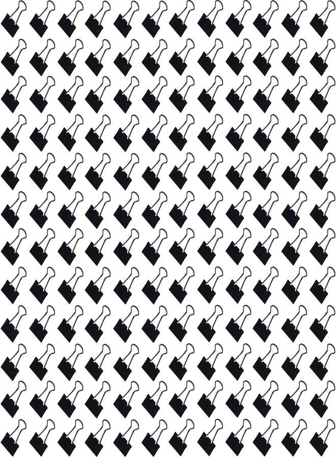 KANABEE 15 mm Black Small Paper Clips for Notes Letter, Papers,Binder Clamps in Office, Home, School, Institutions, Paper Holding Capacity Files Organized and Secure (Pack of 1 Dozen) - Image 1