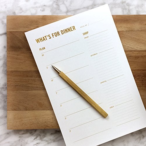 Two Tumbleweeds Meal Planning Notepad - What's for Dinner Weekly Meal Planner and Grocery List Magnet Pad with Tear-Off Shopping List - Family Dinner Menu for Fridge & Meal Prep - 6x9” - 50 Sheets - Image 2