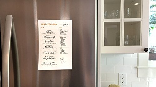 Two Tumbleweeds Meal Planning Notepad - What's for Dinner Weekly Meal Planner and Grocery List Magnet Pad with Tear-Off Shopping List - Family Dinner Menu for Fridge & Meal Prep - 6x9” - 50 Sheets - Image 4