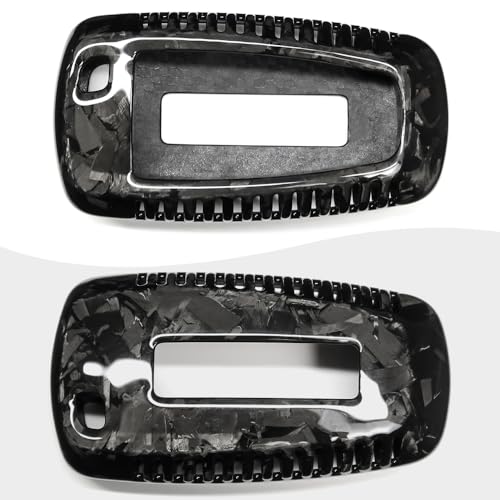 Jogon Forged Carbon Fiber Remote Smart Key Fob Shell Cover Protector for Ford F-150 Raptor Bronco 2018 2019 2020 2021 2022 2023 2024 (Forged Black with Vent) - Image 5
