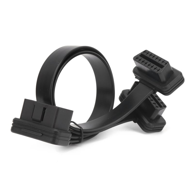 OBD2 Splitter 16 Pin Connector Dual Diagnostic Tool Support - 0.98ft Length 16 Brass Wires High Conductivity OBD Extension Cable for Automotive Diagnostic Devices - Image 5