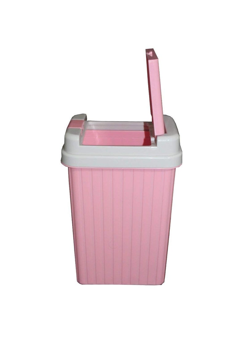 Cyrox Cyrox Plastic Garbage Cleaning Mini Small Trash Can Hygienic Living Kitchen Covered Desktop Dustbin Trash with Cover Lid 1 