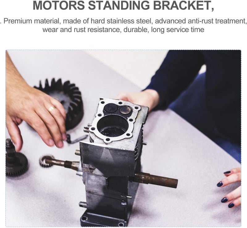 SECFOU، 2 قطعة من دعامات تركيب محركات التروس الكهربائية (DC Gear Motor Mounting Brackets)، أدوات لتثبيت محركات التروس ومقاعد داعمة - Image 3
